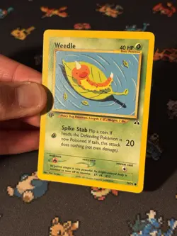 Pokemon Card Weedle 70/75 Neo Discovery FIRST EDITION - (NM-) - Image 2