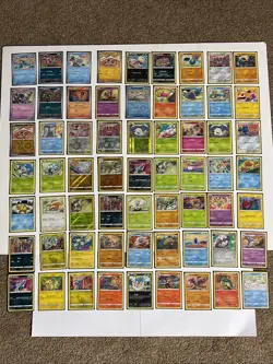 Tomokazu Komiya lot of 56 Pokemon Cards MP-LP-NM NO DUPLICATES. - Image 1