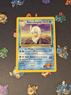 Pokemon Card Misty’s Dewgong 54/132 Gym Challenge FIRST EDITION - (LP) - Image 1