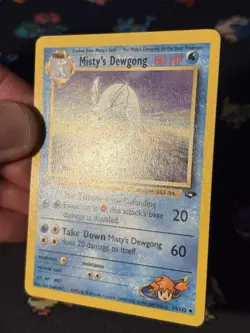 Pokemon Card Misty’s Dewgong 54/132 Gym Challenge FIRST EDITION - (LP) - Image 3