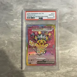 2026 POKEMON ASC EN-ASCENDED HEROES SPECIAL ILLUSTRATION RARE PIKACHU EX PSA 10 - Image 1
