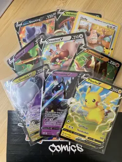 Pokemon Card Lot NM (9 Cards) Pikachu V and more - Image 1