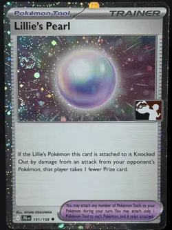 SWIRL 🌀 Lillie's Pearl Cosmos Holo Play Stamp Promo 151/159 NM - Image 1