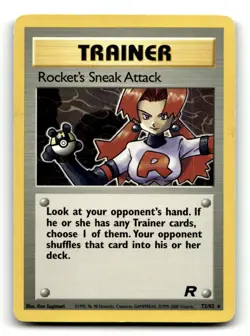Rocket's Sneak Attack 72/82 Rare Team Rocket Pokemon Unlimited MP - Image 1