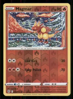 Magmar 019/172 Common Brilliant Stars Pokemon Reverse Holo Near Mint - Image 1