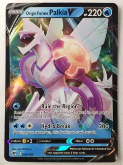 HOLO Origin Form Palkia V 039/189 NM / M - Astral Radiance Pokemon Card - Image 1