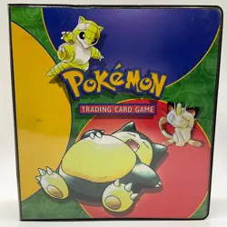 Pokemon Wizards of the Coast Ultra Pro 1999 TCG Binder Snorlax Meowth Mewtwo - Image 1