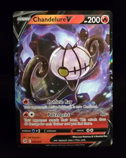 Pokemon TCG - CHANDELURE V - 039/264 - HOLO ULTRA RARE - FUSION STRIKE 2021 - LP - Image 1