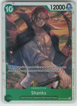 One Piece TCG Shanks (028) Foil Carrying On His Will #OP13-028 NM - Image 1