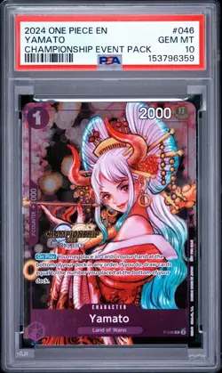 2024 One Piece EN Championship Event #046 Yamato PSA 10 GEM MINT - Image 1