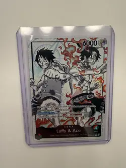 One Piece Luffy And Ace Parallel Alternate Art Leader ST30-001 Mint Condition - Image 2