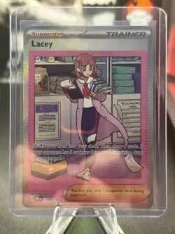 Pokemon TCG Trainer Lacey Prismatic Evolutions SIR Card 175/131 - Image 1