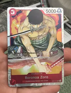 Roronoa Zoro ST01-013 Super Pre-Release Starter Deck 1: Straw Hat Crew Foil - Image 1