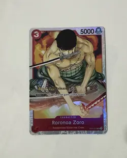 Roronoa Zoro ST01-013 Super Pre-Release Starter Deck 1: Straw Hat Crew Foil - Image 1