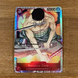 Roronoa Zoro ST01-013 Super Pre-Release Starter Deck 1: Straw Hat Crew Foil - Image 1