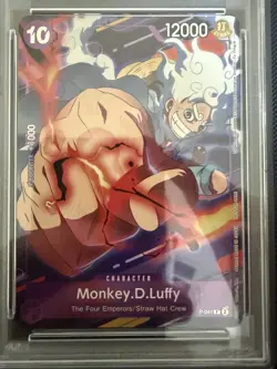 2024 ONE PIECE PROMOS ONE PIECE EMOTION CS 24 #041 MONKEY D. LUFFY PSA 10 - Image 3