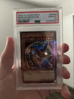 Yu-Gi-Oh Dark Magician Girl MP24-EN009 Quarter Century Rare 1st Edition PSA 10 - Image 1