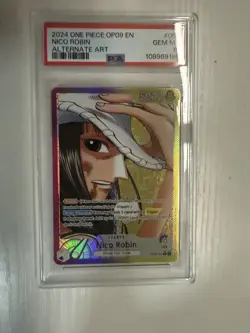 Product: One Piece Card Game - Nico Robin Leader Alternate Art (OP09-062) PSA 10 - Image 1