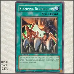 Stamping Destruction - SD1-EN017 - Common 1st Edition Yugioh - Image 1