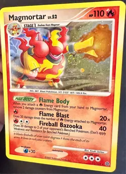 Magmortar SWIRL!! 31/132 2007 Secret Wonders Pokemon Card Holo Rare - Vlp - Image 2