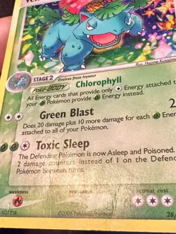 Venusaur SWIRL! 28/100 2006 EX Crystal Guardians Pokemon Card TCG Holo Rare - Hp - Image 4