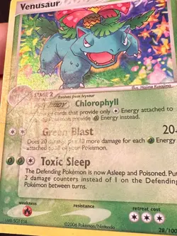 Venusaur SWIRL! 28/100 2006 EX Crystal Guardians Pokemon Card TCG Holo Rare - Hp - Image 5