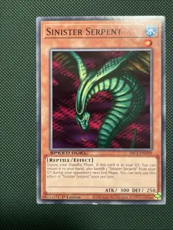 Yugioh! Sinister Serpent - SBC1-ENH09 - Common - 1st Edition LP, English - Image 3