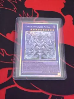 Yugioh Hyperinvoked Aeon CORI-EN033 Starlight Rare 1st Edition Near Mint - Image 1
