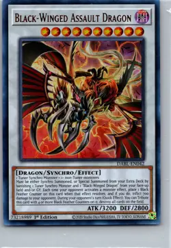Black-Winged Assault Dragon DABL-EN042 Yugioh TCG Ultra Rare 1st ed NM - Image 1