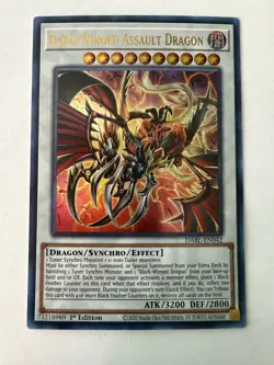 Yu-Gi-Oh! - Black-Winged Assault Dragon - Ultra - 1st - DABL-EN042 - NM - Image 1