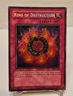 Ring of Destruction PGD-000 Secret Rare 1st Edition Yugioh 1959 - Image 1