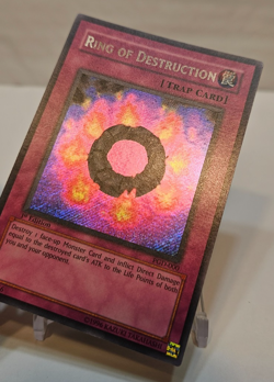 Ring of Destruction PGD-000 Secret Rare 1st Edition Yugioh 1959 - Image 3