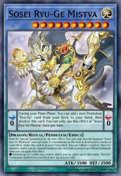 Sosei Ryu-Ge Mistva CRBR-EN034 1st ED NM Yu-Gi-Oh! ULTRA RARE - Image 1