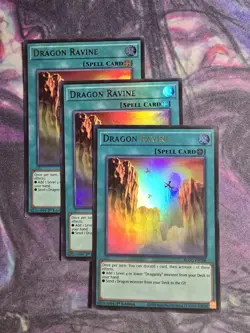 3x Dragon Ravine 1st Edition Ultra Rare BLGG-EN106 Yu-Gi-Oh! - Image 1
