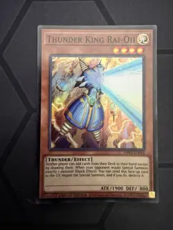 Yugioh UP01-EN016 Thunder King Rai-Oh Super Rare NM Free Shipping - Image 1