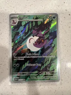 Pokemon TCG Arbok 176/162 Temporal Forces Illustration Rare Card NM Condition - Image 1