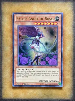 Yugioh Fallen Angel of Roses LC5D-EN094 Ultra Rare 1st Ed NM - Image 1