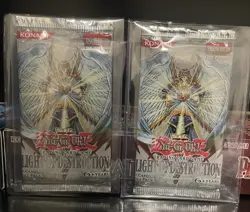 2 Yugioh Light Of Destruction 1st Edition Sealed Booster Packs - Image 1