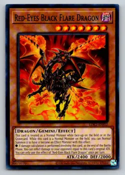 Red-Eyes Black Flare Dragon LDK2-ENJ02 Legendary Decks II Yu-Gi-Oh - Image 1