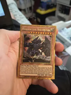Yugioh Obelisk the Tormentor MVPC-EN001 Limited Gold Secret Rare - Image 1