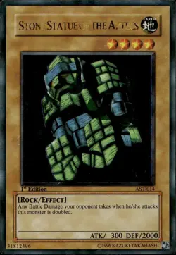 Yu-Gi-Oh Ancient Sanctuary Stone Statue of the Aztecs #AST-014 Holo - Image 1