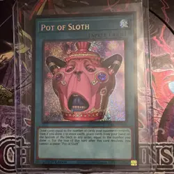 Yu-Gi-Oh! Pot of Sloth CORI-EN061 Chaos Origins Secret Rare 1st Ed EN - Image 1