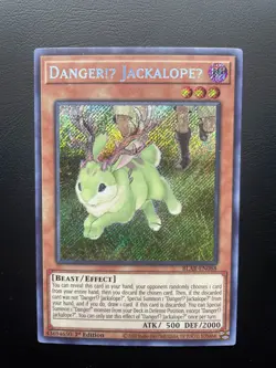 Yugioh Danger!U JackalopeU BLAR-EN088 Secret Rare 1st Edition NM - Image 1