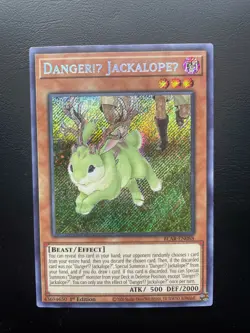 Yugioh Danger!U JackalopeU BLAR-EN088 Secret Rare 1st Edition NM - Image 3