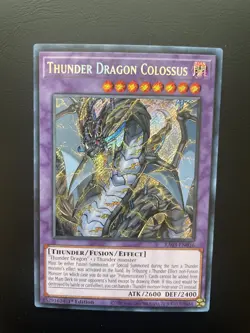 Yugioh Thunder Dragon Colossus RA03-EN036 Secret Rare 1st Edition NM - Image 1