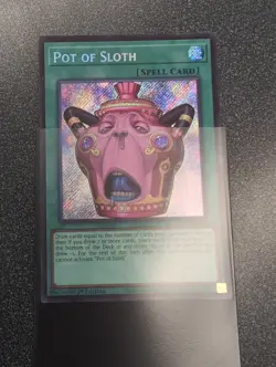 Yu-Gi-Oh! TCG Pot of Sloth Secret Rare CORI-EN061 NM - Image 2