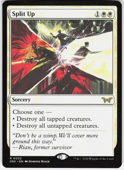 Split Up 32 Rare Duskmourn: House of Horror Magic: The Gathering Near Mint - Image 1