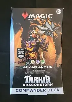 MTG Tarkir Dragonstorm Commander Deck - Abzan Armor NEW Magic The Gathering - Image 1