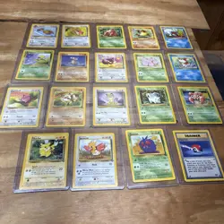 Pokemon Cards Jungle Set Lot Incomplete 19/64 Uncommon and Common No Doubles LP - Image 1
