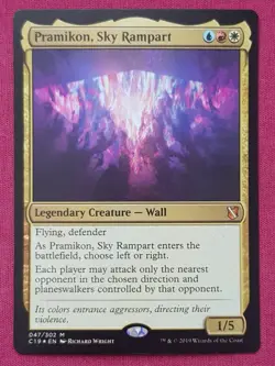 Magic The Gathering COMMANDER 2019 C19 FOIL PRAMIKON SKY RAMPART card MTG - Image 1